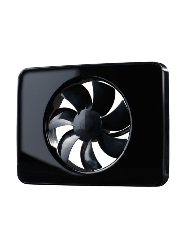 Вентилатор за баня Fresh Intellivent 2, ф98~130mm, 100~240VAC, 5W, 132m3/h, черен, IP44