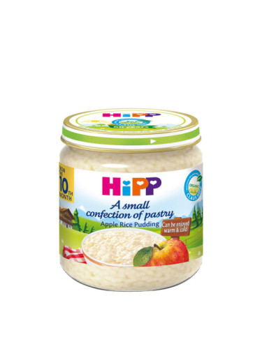 HIPP БИО Десерт мляко с ориз и ябълка 10+ мес. 200 г