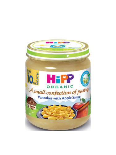 HIPP БИО Десерт палачинки с мус от ябълки 10+м. 200г