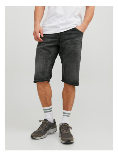 Jack&Jones Дънкови шорти Scale 12223991 Черен Regular Fit