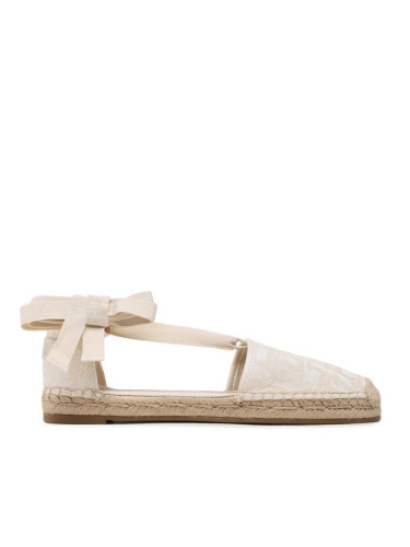 Tommy Hilfiger Еспадрили Closed Toe Espadrille Monogram W FW0FW07253 Екрю