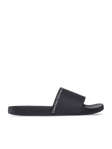Calvin Klein Чехли Pool Slide Rubber HM0HM00981 Черен