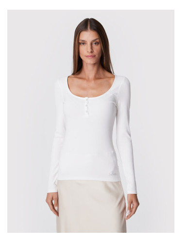 Guess Блуза W2YP46 KBCO2 Бял Slim Fit