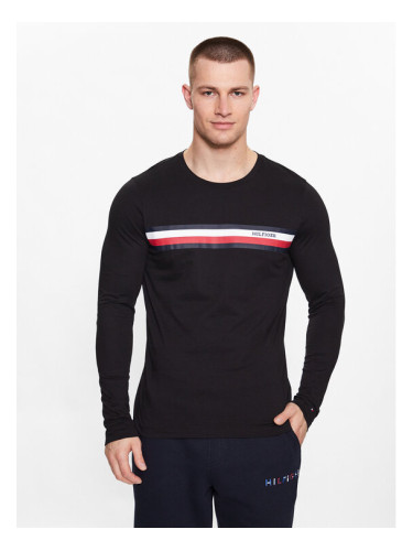 Tommy Hilfiger Тениска с дълъг ръкав MW0MW32366 Черен Slim Fit