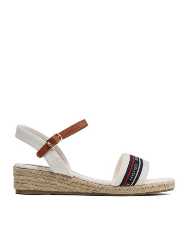 Tommy Hilfiger Еспадрили Rope Wedge T3A7-32777-0048X100 S Бял