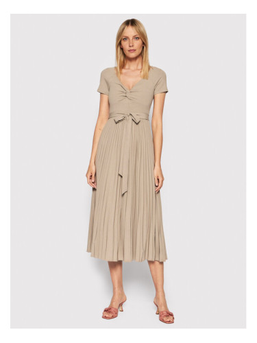 Guess Ежедневна рокля Erynn WBGK86 WE6D1 Бежов Regular Fit