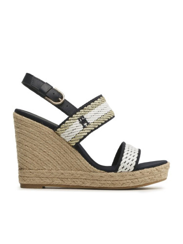 Tommy Hilfiger Еспадрили Golden Webbing Wedge FW0FW07089 Тъмносин