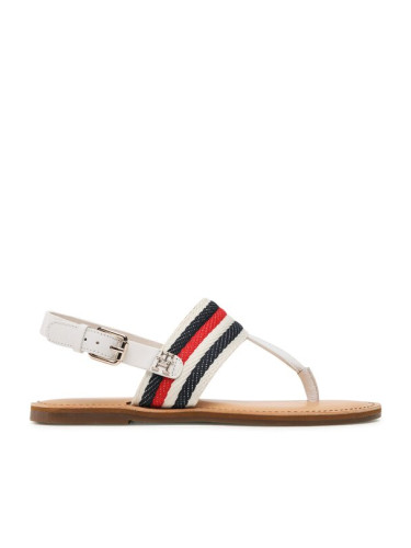 Tommy Hilfiger Сандали Flat Sandal Corporate FW0FW06988 Екрю