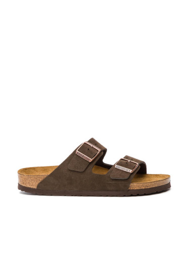 Birkenstock Чехли Arizona zamsz 0951313 Кафяв