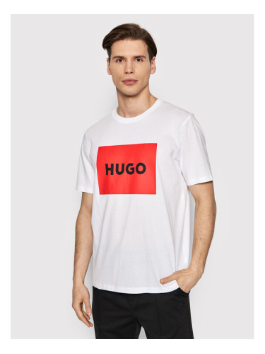 Hugo Тишърт Dulive222 50467952 Бял Regular Fit