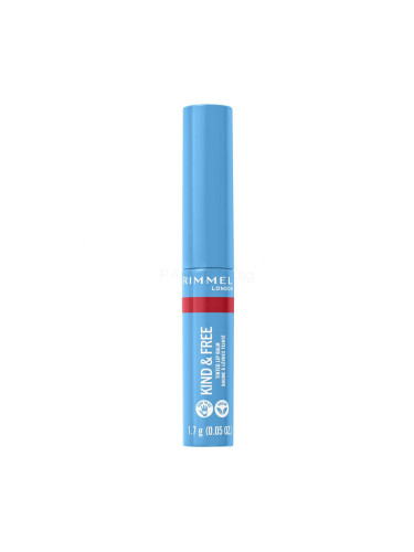 Rimmel London Kind & Free Tinted Lip Balm Балсам за устни за жени 4 g Нюанс 005 Turbo Red