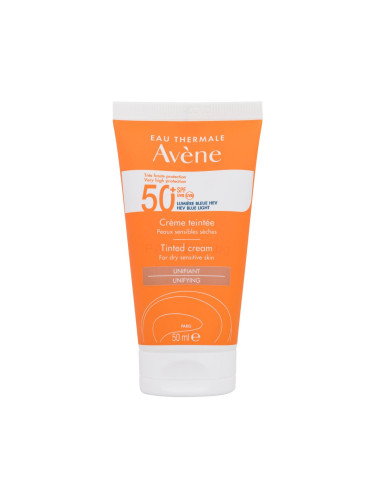 Avene Sun Tinted Cream SPF50+ Слънцезащитен продукт за лице 50 ml