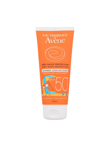 Avene Sun Kids Lotion SPF50+ Слънцезащитна козметика за тяло за деца 100 ml