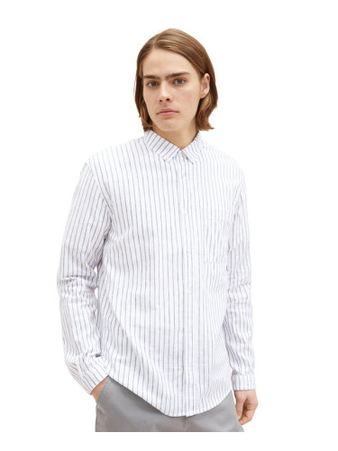 Tom Tailor Denim Риза 1034922 Бял Regular Fit