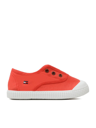 Кецове Tommy Hilfiger Low Cut Easy-On Sneaker T1X9-32824-0890 S Коралов