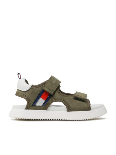 Сандали Tommy Hilfiger Flag Velcro Sandal T3B2-32906-1355 M Каки