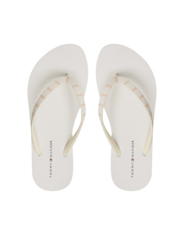 Tommy Hilfiger Джапанки Essential Beach Sandal FW0FW07141 Екрю