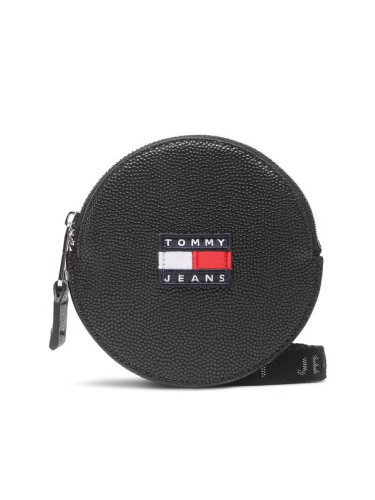Tommy Jeans Портмоне Tjw Heritage Ball Hanging Coin AW0AW14573 Черен
