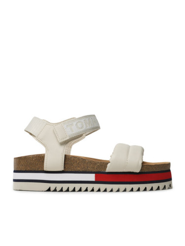 Tommy Jeans Сандали Flag Outsole Tommy Jeans Sandal EN0EN02122 Бежов