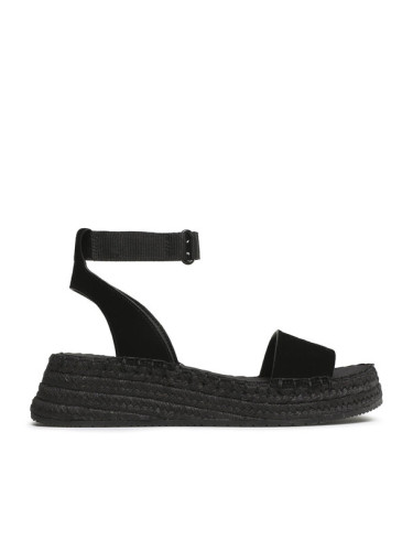 Calvin Klein Jeans Еспадрили Sporty Wedge Rope Su Con YW0YW00977 Черен