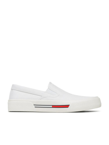 Tommy Jeans Гуменки Slip On Canvas Color EM0EM01156 Бял