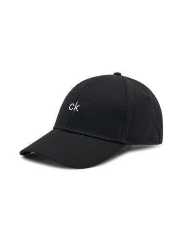 Calvin Klein Шапка с козирка Ck Center Cap K50K506087 Черен