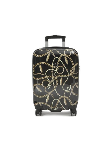 Saxoline Самолетен куфар за ръчен багаж Sx Golden Age S 4W 1456H0.49.10 Черен