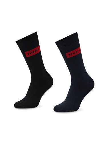 Комплект 2 чифта дълги чорапи мъжки Hugo 2p Giftset Gadget Cc 50484113 962