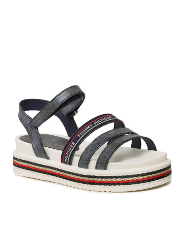 Сандали Tommy Hilfiger Platform Velcro Sandal T3A2-32763-0568 M Тъмносин