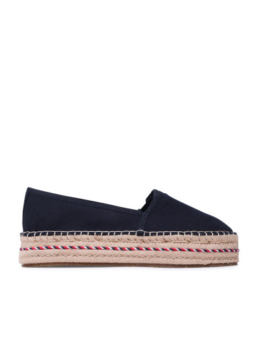 Еспадрили Tommy Hilfiger Embroidered Flatform FW0FW07014 Тъмносин