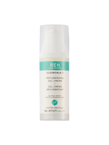 Гел крем против акне REN Clearcalm Replenishing Gel Cream