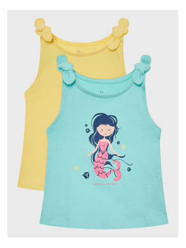 Zippy Комплект 2 тишъртки ZBGAP0303 23015 Цветен Regular Fit