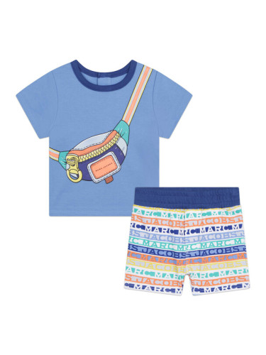 Marc Jacobs Комплект тишърт и панталонки W98162 Син Regular Fit