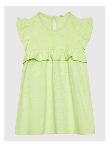United Colors Of Benetton Ежедневна рокля 31KAAV001 Зелен Regular Fit