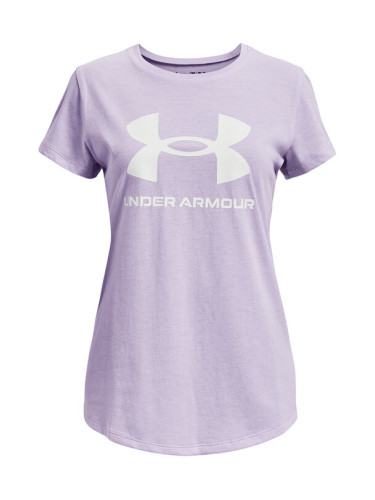 Under Armour Тишърт UA SPORTSTYLE LOGO SS 1361182 Розов Regular Fit