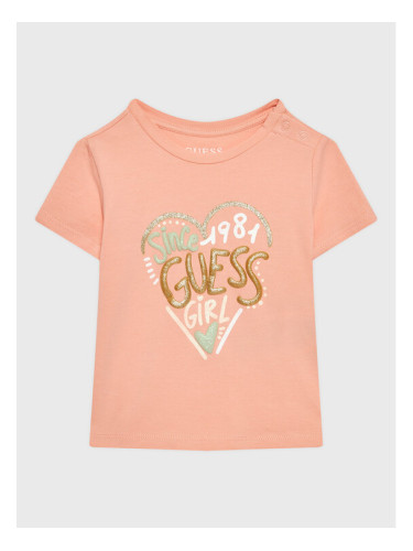 Guess Тишърт A3GI01 K6YW1 Розов Regular Fit