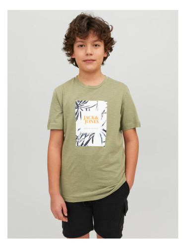 Jack&Jones Junior Тишърт 12230796 Зелен Standard Fit