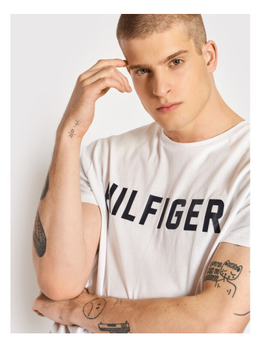 Tommy Hilfiger Тишърт UM0UM02011 Бял Regular Fit