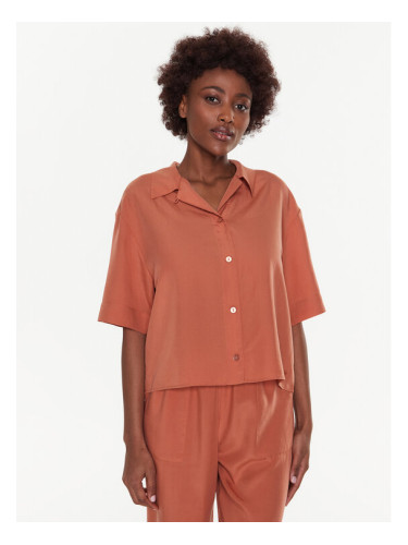Triumph Тениска на пижама Boyfriend MyWear 10214831 Оранжев Oversize