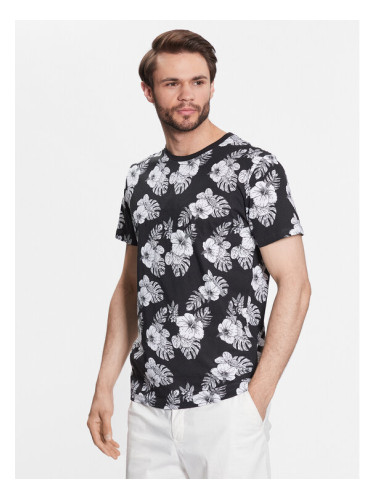 Jack&Jones Тишърт Tropicana 12223932 Черен Regular Fit