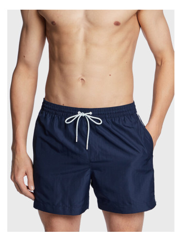 Calvin Klein Swimwear Плувни шорти KM0KM00810 Тъмносин Regular Fit