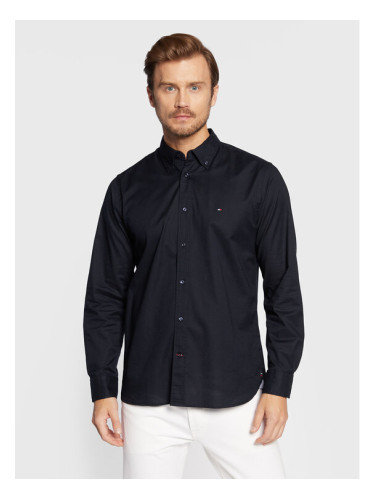 Tommy Hilfiger Риза Core Flex Poplin MW0MW25035 Тъмносин Regular Fit