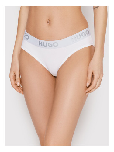 Hugo Класически дамски бикини Brief Sporty Logo 50469643 Бял