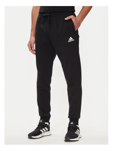 adidas Долнище анцуг Essentials Fleece Regular Tapered Joggers HL2236 Черен Regular Fit