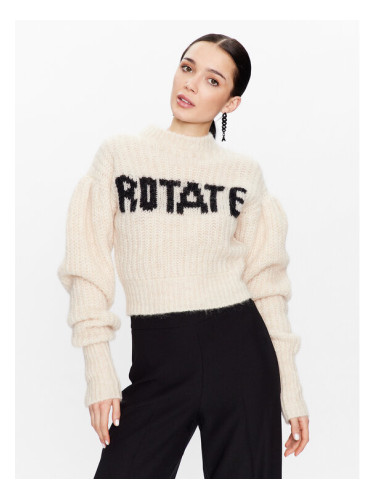ROTATE Пуловер Knit Puff Sleeve RT2287 Екрю Regular Fit