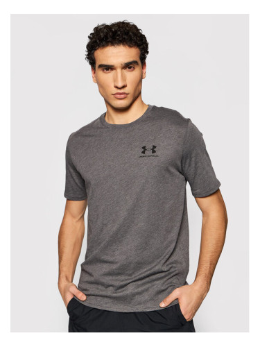 Under Armour Тишърт 1326799 Сив Loose Fit