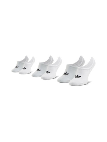 adidas Комплект 3 чифта терлик унисекс No-Show Socks 3P FM0676 Бял