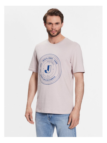 Jack&Jones Тишърт Vibes 12233612 Розов Standard Fit