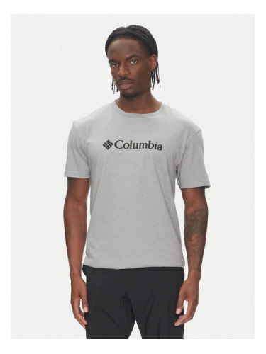 Columbia Тишърт CSC Basic Logo EM2180 Сив Regular Fit