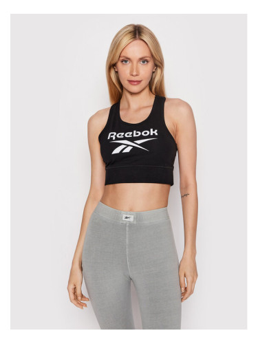 Reebok Спортен сутиен Identity GL2544 Черен